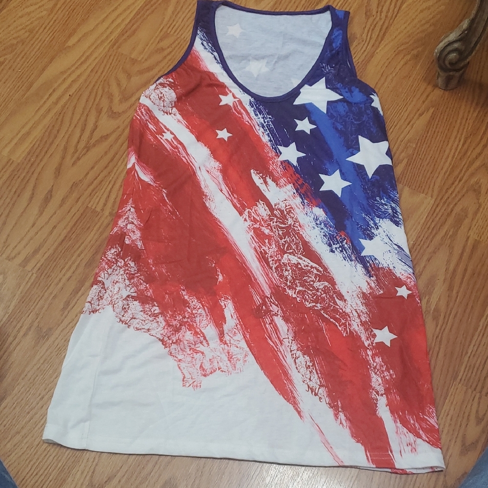 Patriotic Red, White, and Blue Tank Top
